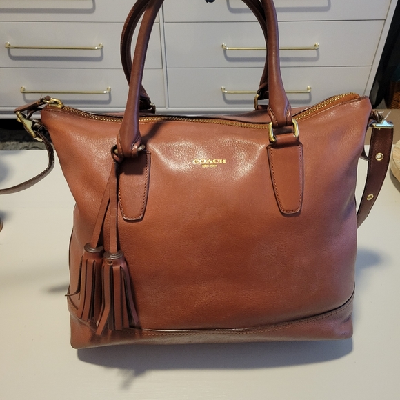 Coach Handbags - 👜 Coach Legacy Rory Leather Satchel Cognac 👜